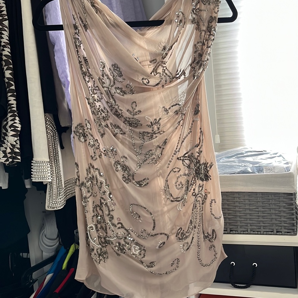 All Saints Silk Beaded/Sequined Too